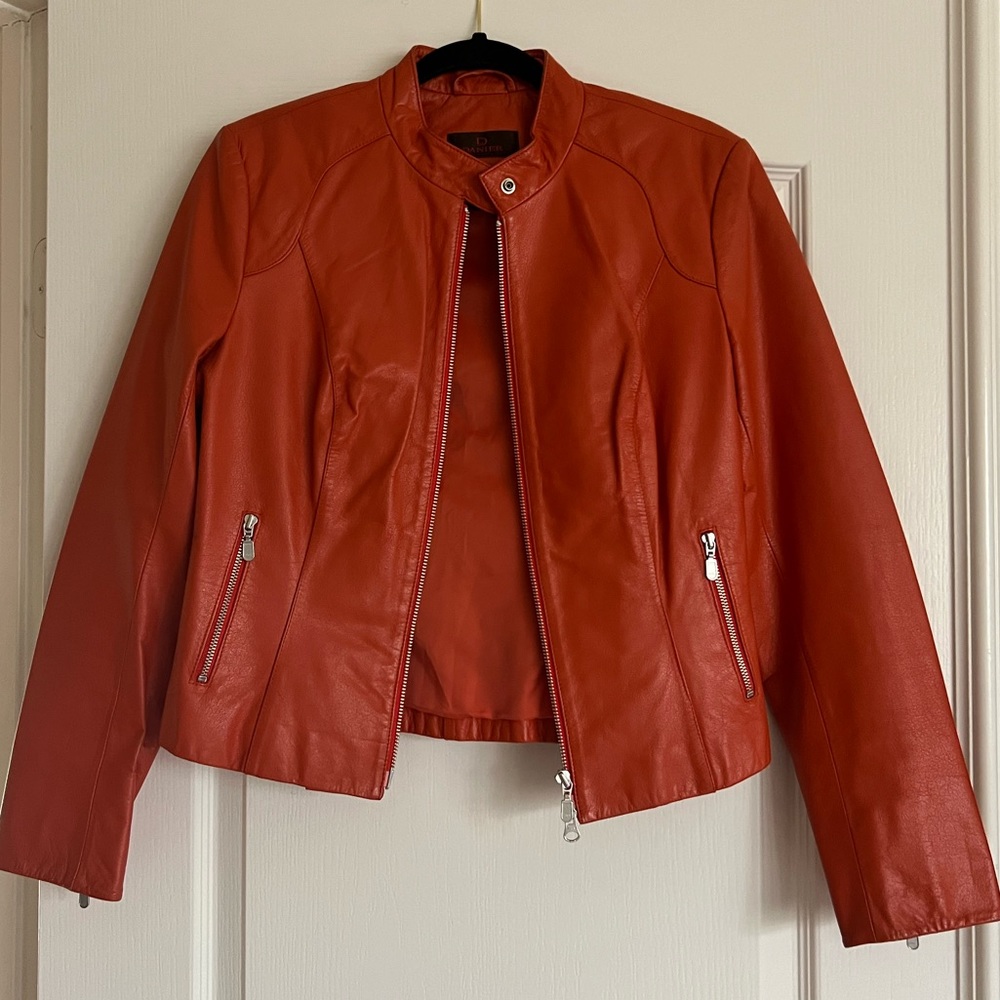 Leather Moto Jacket y2k